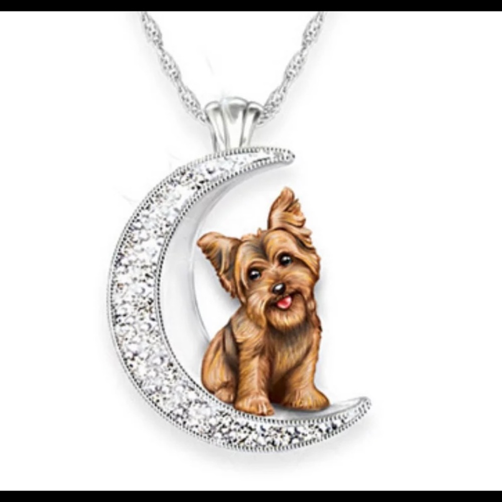 Reserved Samisme518-Crystal Scottie Pup Necklace - Picture 2 of 2